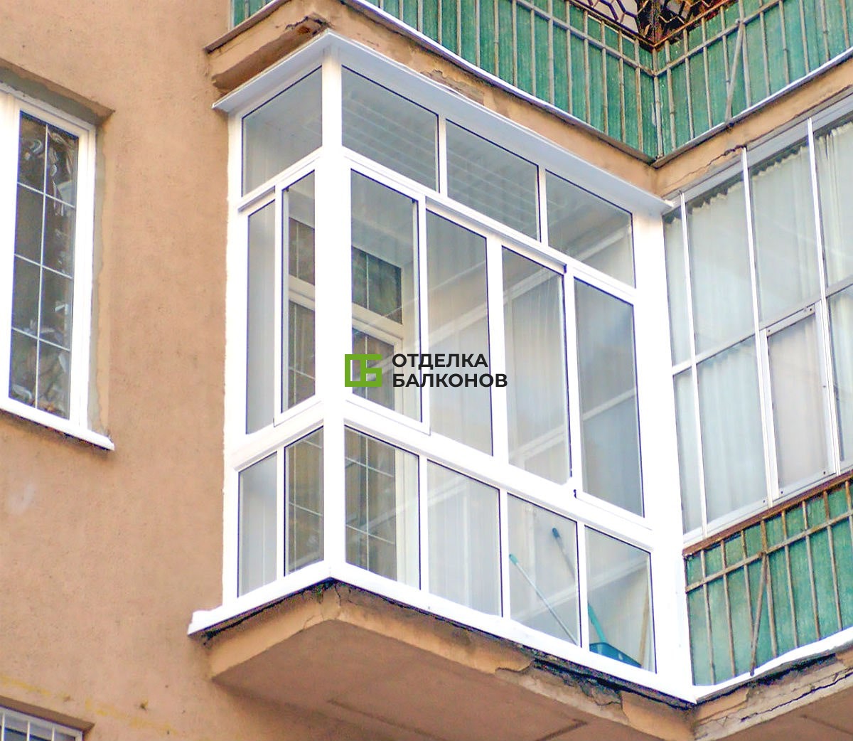 Г-образный балкон - фото - 1